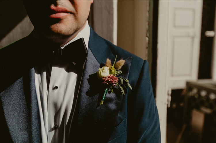 Powel House and Hill-Physick House Wedding | Groom's boutonniere| Philadelphia | Flowers by Love 'n Fresh Flowers | Photo by Chellise Michael Photography