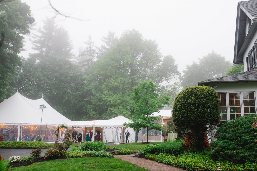 Spring Backyard Wedding | Philadelphia | Eventquip Sail Cloth Tent | Florals by Love 'n Fresh Flowers | Photo by Asya Photography