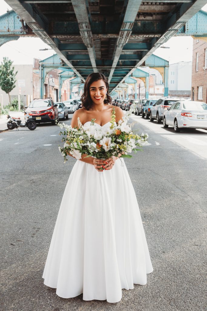 MAAS Building Wedding in June with Emmal and Julian | Bridal Bouquet designed by Love 'n Fresh Flowers in Philadelphia | Photo by Michelle Johnsen Photography