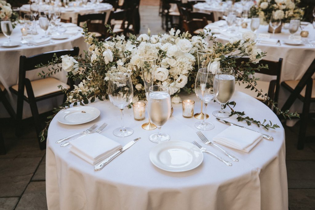 Sweetheart Table at this Historic Morris House Hotel Wedding | Philadelphia | Flowers by Love 'n Fresh Flowers | Photo by Twisted Oaks Studio