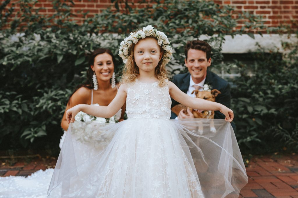 Cutest Flower Girl at this Historic Morris House Hotel Wedding | Philadelphia | | Flowers by Love 'n Fresh Flowers |Photo by Twisted Oaks Studio