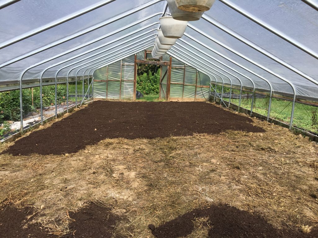 Putting a Flower Farm to Bed for Winter || Hoop house prepped for winter planting at Love 'n Fresh Flower located in Philadelphia
