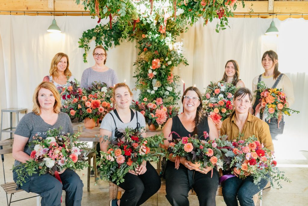 A Floral Cohort at Love 'n Fresh Flowers in Philadelphia || Photo by Emily Wren Photography