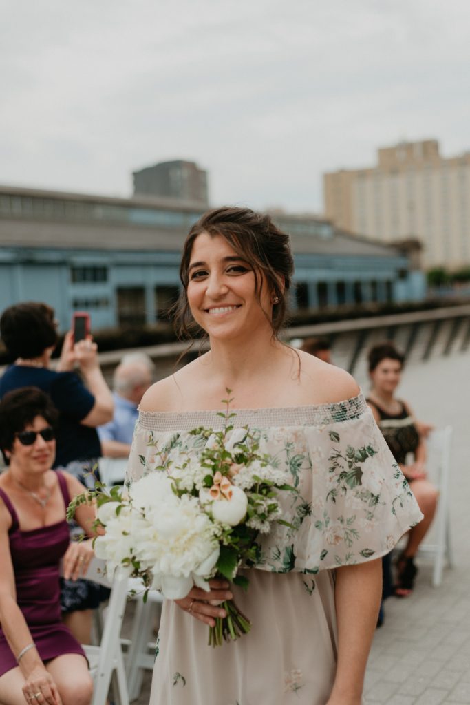 Race Street Pier Wedding Ceremony | Katie + Santo | Flowers by Love 'n Fresh Flowers | Photo by Rhythm + Bloom