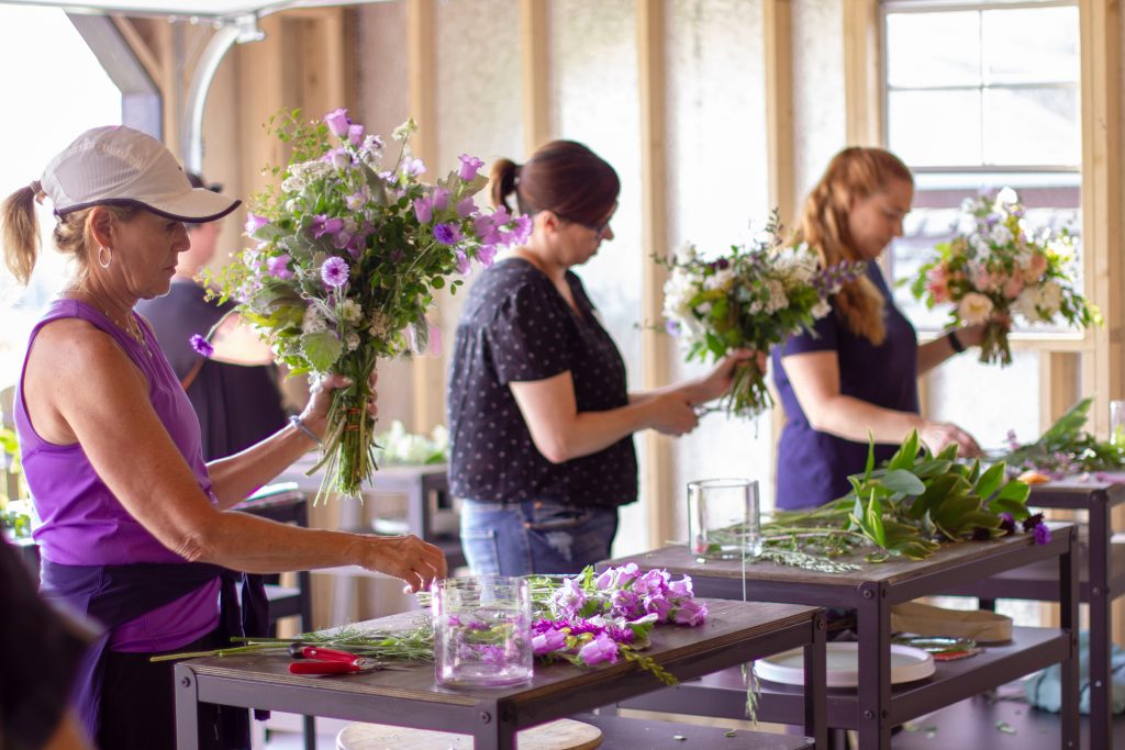Floral design workshops in Philadelphia at Love 'n Fresh Flowers