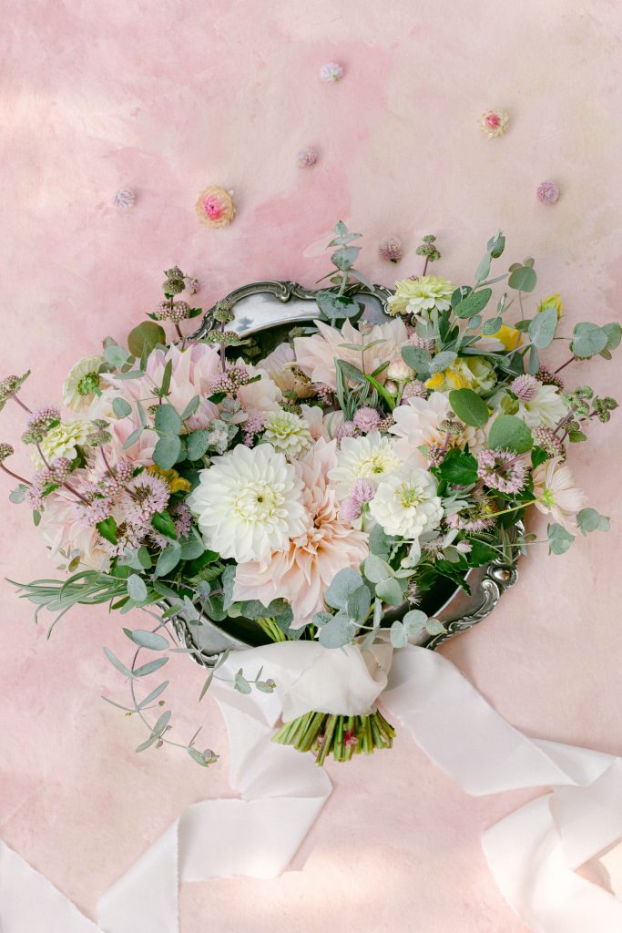 Bridal Bouquet for Intimate Wedding at Terrain at Styers | Photo by Grace and Ardor | Flowers by Love 'n Fresh Flowers